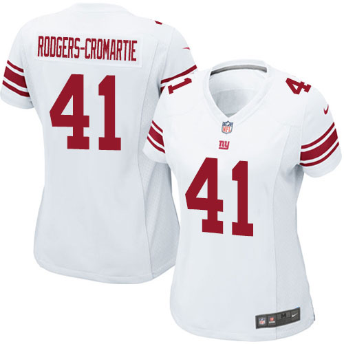 Women's Elite Dominique Rodgers-Cromartie Nike Jersey White Road - #41 NFL New York Giants